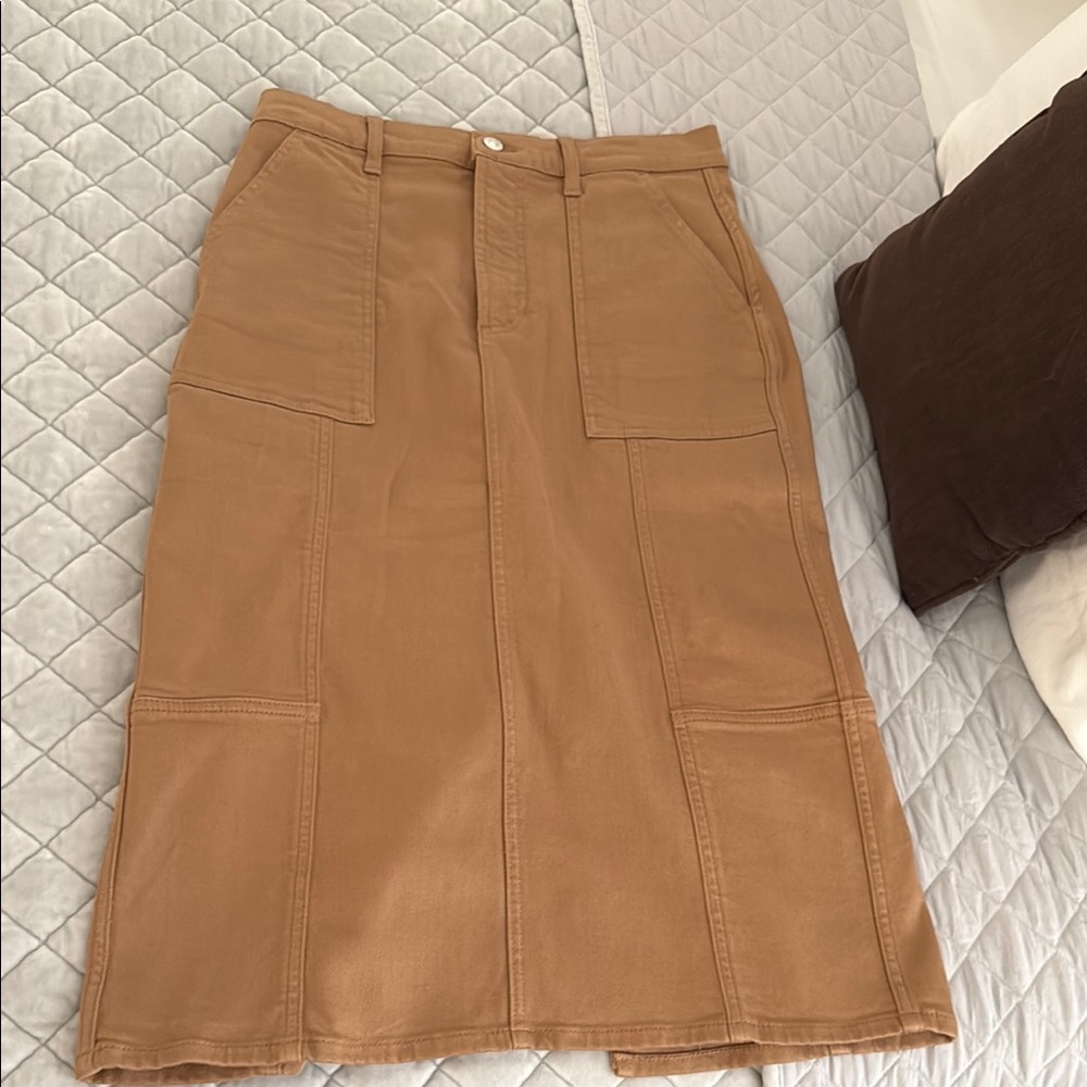 Rails Tan Pencil Skirt